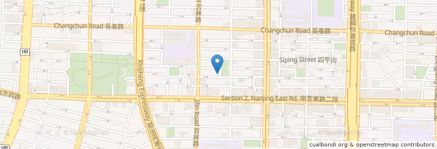 Mapa de ubicacion de 普莉斯茶館 en Taiwán, Nuevo Taipéi, Taipéi, 中山區.