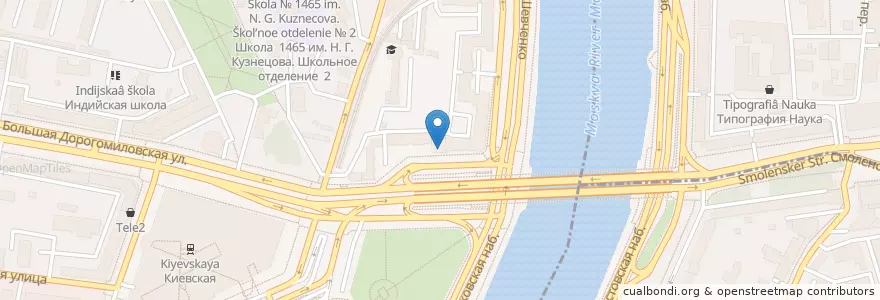 Mapa de ubicacion de Ривьера en Rusia, Distrito Federal Central, Москва, Distrito Administrativo Central.