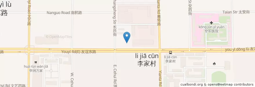 Mapa de ubicacion de 中国邮政李家村支行 en Китай, Шэньси, 西安市, 碑林区 (Beilin).