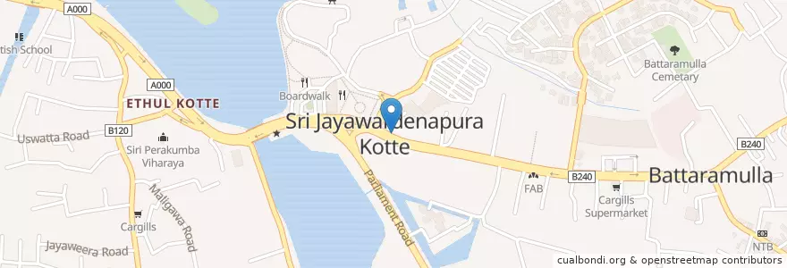Mapa de ubicacion de Sakura Dental Hospital en Шри-Ланка, Западная Провинция, Округ Коломбо.