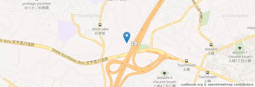 Mapa de ubicacion de クリエイトSD en 일본, 가나가와현, 川崎市, 宮前区.