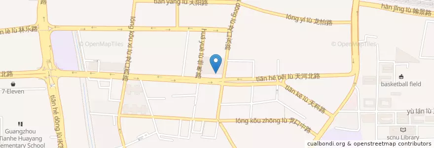 Mapa de ubicacion de 必胜客 en 중국, 광둥성, 광저우시, 天河区, 石牌街道.