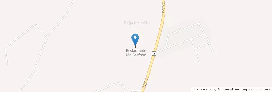 Mapa de ubicacion de Restaurante Mr. Seafood en Nikaragua, Carazo.