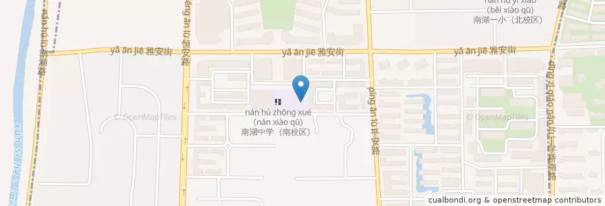Mapa de ubicacion de 南湖街道 en 中国, 湖北省, 武漢市, 武昌区, 南湖街道.