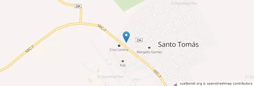Mapa de ubicacion de Gasolinear Santo Tomas en نيكاراجوا, Chontales, Santo Tomás (Municipio).