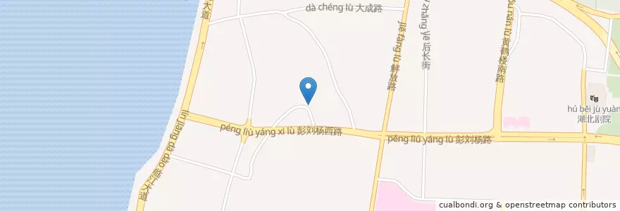 Mapa de ubicacion de 黄鹤楼街道 en China, Hubei, Wuhan, Wuchang, 黄鹤楼街道.