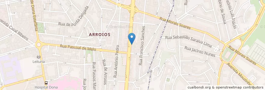 Mapa de ubicacion de Sara Correia Dental Clinic en Portugal, Metropolregion Lissabon, Lissabon, Großraum Lissabon, Lissabon, Arroios.