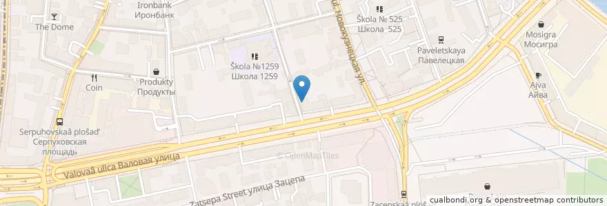 Mapa de ubicacion de Subway en Россия, Центральный Федеральный Округ, Москва, Центральный Административный Округ, Район Замоскворечье.