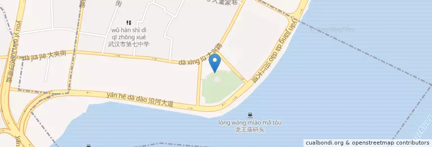 Mapa de ubicacion de 民族街道 en China, Hubei, Wuhan, 江汉区, 民族街道.