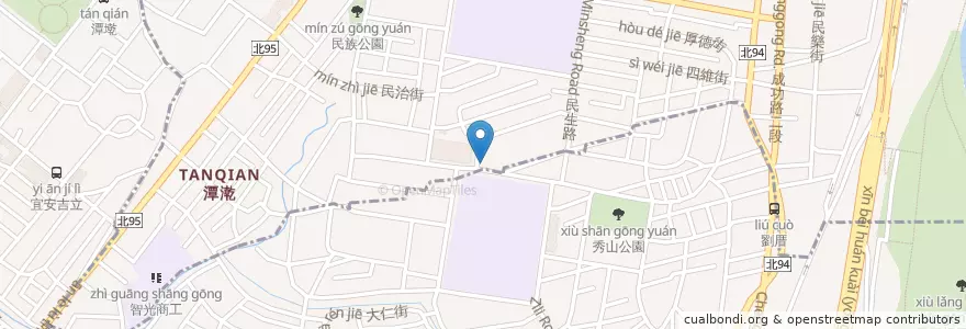 Mapa de ubicacion de STARBUCKS 永和愛買門市 en 臺灣, 新北市, 中和區.