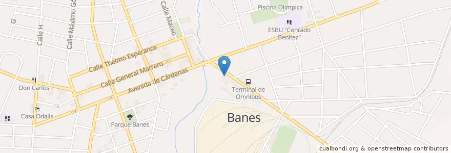 Mapa de ubicacion de Banco Pupolar de Ahorro (BPA) en كوبا, Holguín, Banes, Ciudad De Banes.