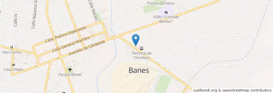 Mapa de ubicacion de Rent A Car en 쿠바, Holguín, Banes, Ciudad De Banes.