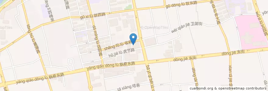 Mapa de ubicacion de 中国建设银行24小时自助银行 en China, Fujian, Fuzhou, 鼓楼区.