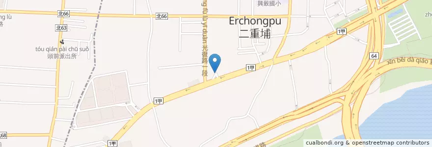 Mapa de ubicacion de CPC en تایوان, 新北市.