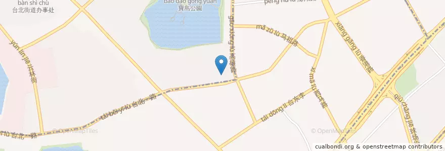 Mapa de ubicacion de 西马街道 en 中国, 湖北省, 武汉市, 江岸区, 西马街道, 台北街道.