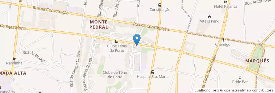 Mapa de ubicacion de Deutsche Bank en 葡萄牙, 北部大區, Área Metropolitana Do Porto, Porto, Porto, Cedofeita, Santo Ildefonso, Sé, Miragaia, São Nicolau E Vitória.
