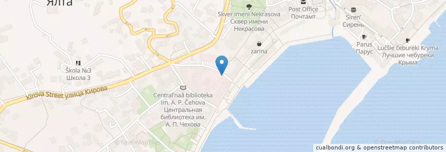 Mapa de ubicacion de РНКБ № 87 en Russland, Föderationskreis Südrussland, Autonome Republik Krim, Republik Krim, Jaltaer Stadtrat, Stadtkreis Jalta.