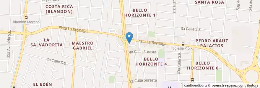 Mapa de ubicacion de Medco Bello Horizonte en Nicaragua, Departamento De Managua, Managua (Municipio).