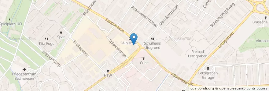 Mapa de ubicacion de Il Salento en Suíça, Zurique, Bezirk Zürich, Zürich.