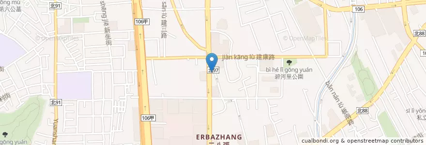 Mapa de ubicacion de 西堤牛排 en 타이완, 신베이 시, 중허 구.
