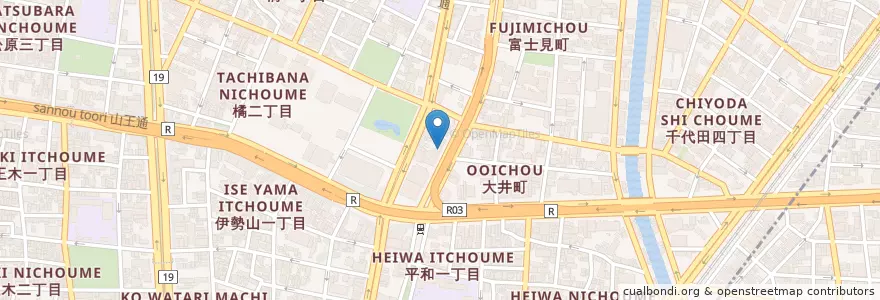 Mapa de ubicacion de Rosemary Hart en ژاپن, 愛知県, 名古屋市, 中区.
