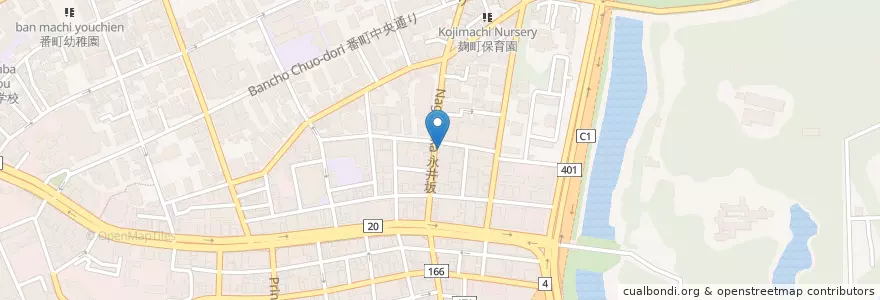 Mapa de ubicacion de 三貴苑 en Japão, Tóquio, 千代田区.