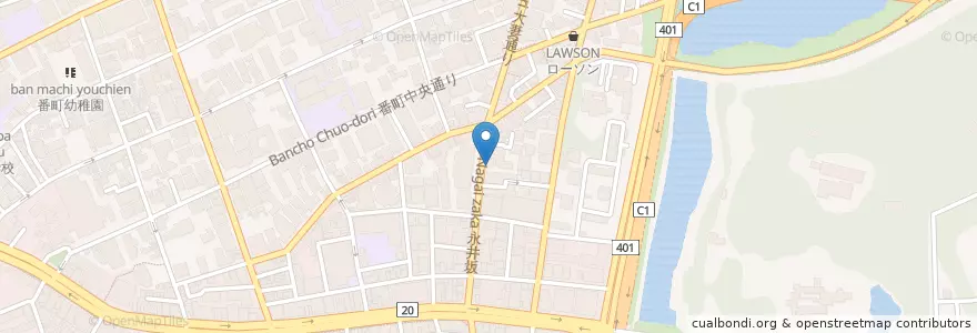 Mapa de ubicacion de おでん よし田 en 日本, 東京都, 千代田区.