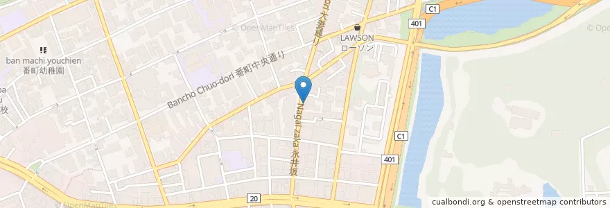 Mapa de ubicacion de bapapa en Jepun, 東京都, 千代田区.