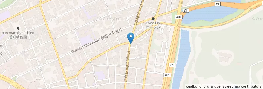 Mapa de ubicacion de マルサン薬局 en Jepun, 東京都, 千代田区.