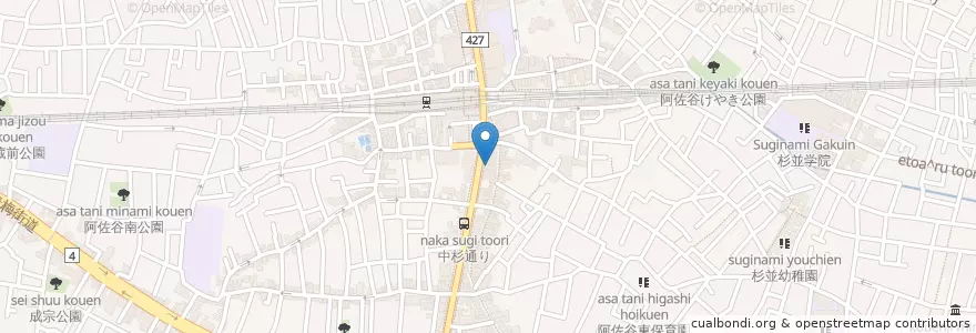 Mapa de ubicacion de Flat en 일본, 도쿄도, 杉並区.