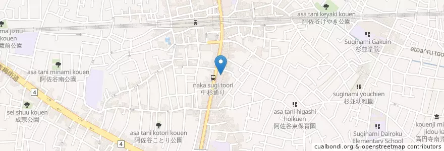Mapa de ubicacion de マツモトキヨシ en 일본, 도쿄도, 杉並区.