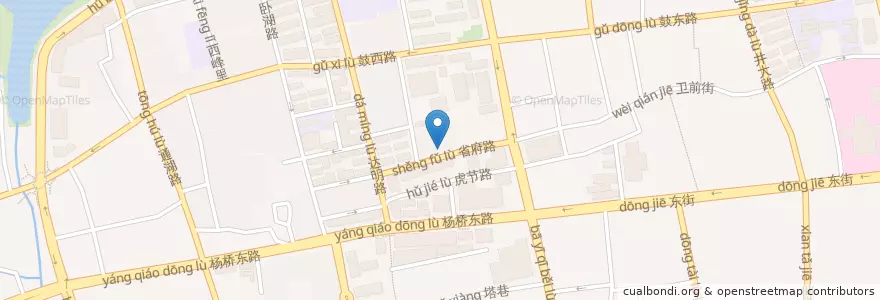 Mapa de ubicacion de 萨贝尔 en چین, فوجیان, 福州市, 鼓楼区.