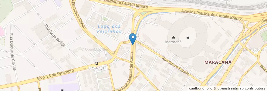 Mapa de ubicacion de Estádio Célio de Barros en Brasil, Região Sudeste, Rio De Janeiro, Região Geográfica Imediata Do Rio De Janeiro, Região Metropolitana Do Rio De Janeiro, Região Geográfica Intermediária Do Rio De Janeiro, Rio De Janeiro.