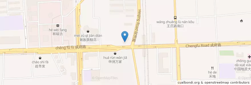 Mapa de ubicacion de 肯德基 en Çin, Pekin, Hebei, 海淀区.