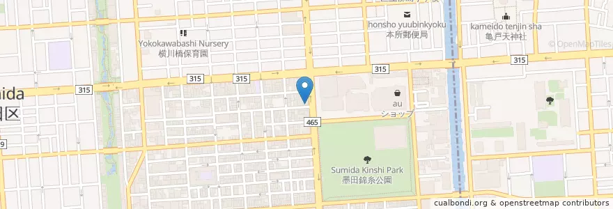 Mapa de ubicacion de Maggiore en ژاپن, 東京都, 墨田区.