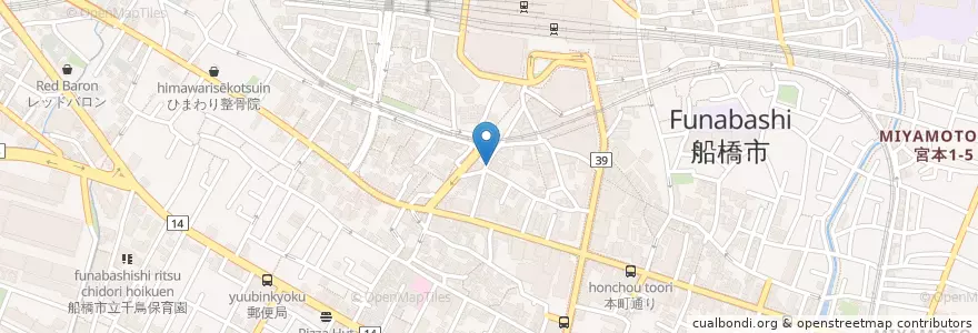 Mapa de ubicacion de Kitchen Purimaro en Japão, 千葉県, 船橋市.