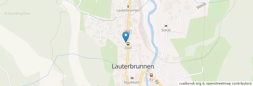 Mapa de ubicacion de AirTime Café en Svizzera, Berna, Verwaltungsregion Oberland, Verwaltungskreis Interlaken-Oberhasli, Lauterbrunnen.