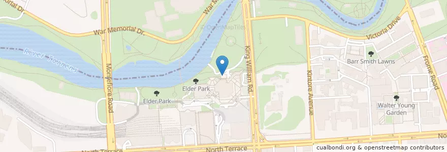 Mapa de ubicacion de Elder Park Cafe en 澳大利亚, 南澳大利亚州, Adelaide, Adelaide City Council.