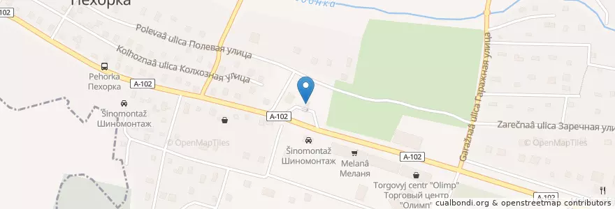 Mapa de ubicacion de Газпромнефть en Russia, Distretto Federale Centrale, Oblast' Di Mosca, Городской Округ Люберцы.