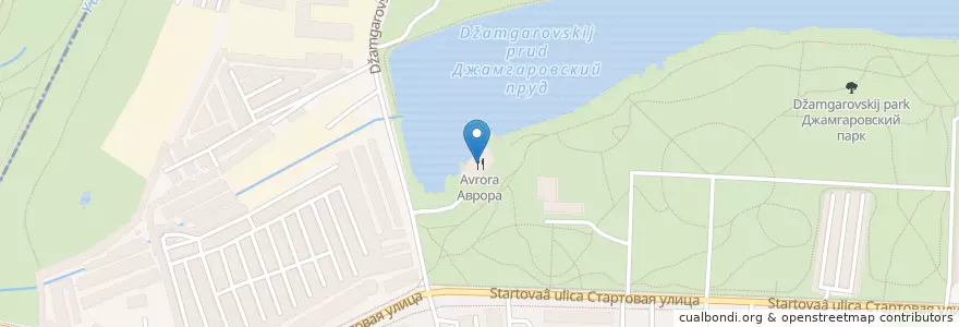 Mapa de ubicacion de Аврора en ロシア, 中央連邦管区, モスクワ, Северо-Восточный Административный Округ, Лосиноостровский Район.