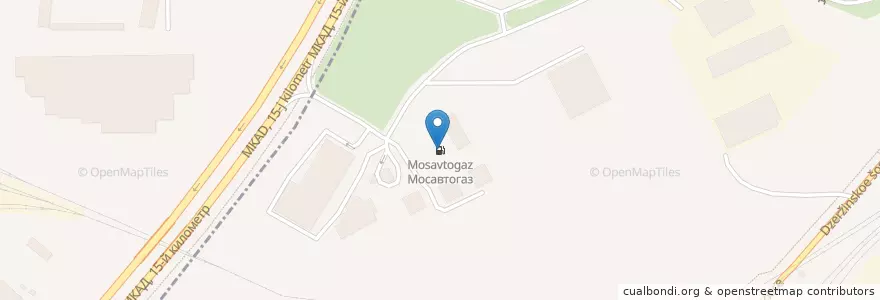 Mapa de ubicacion de Мосавтогаз en 俄罗斯/俄羅斯, Центральный Федеральный Округ, 莫斯科州, Городской Округ Котельники.