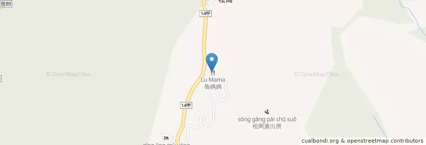 Mapa de ubicacion de 魯媽媽 en تایوان, 臺灣省, 南投縣, 仁愛鄉.
