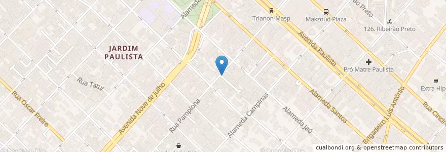 Mapa de ubicacion de Osteria Generale en Бразилия, Юго-Восточный Регион, Сан-Паулу, Região Geográfica Intermediária De São Paulo, Região Metropolitana De São Paulo, Região Imediata De São Paulo, Сан-Паулу.