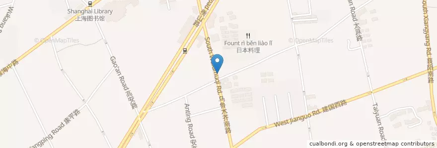Mapa de ubicacion de Hexagon en 中国, 上海市, 徐匯区.