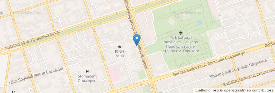 Mapa de ubicacion de ОСАКА en Rusia, Южный Федеральный Округ, Óblast De Rostov, Городской Округ Ростов-На-Дону.
