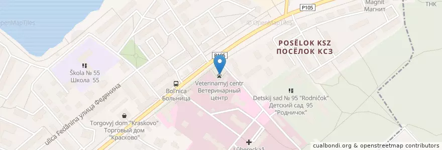 Mapa de ubicacion de Ветеринарная аптека en Russia, Distretto Federale Centrale, Oblast' Di Mosca, Городской Округ Люберцы.