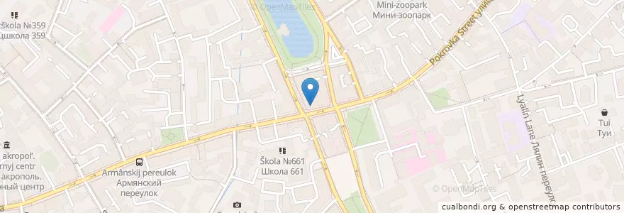 Mapa de ubicacion de Extra Virgin en Rusia, Distrito Federal Central, Москва, Distrito Administrativo Central, Басманный Район.