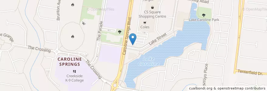 Mapa de ubicacion de Red Beetle Cafe en أستراليا, ولاية فيكتوريا, City Of Melton.