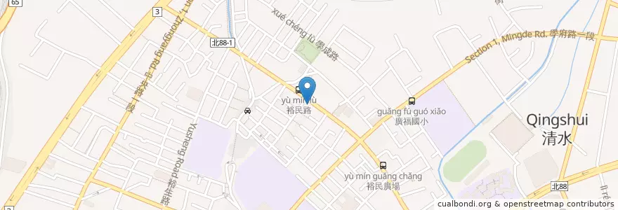 Mapa de ubicacion de 玉山商業銀行 en Taïwan, Nouveau Taipei, 土城區.