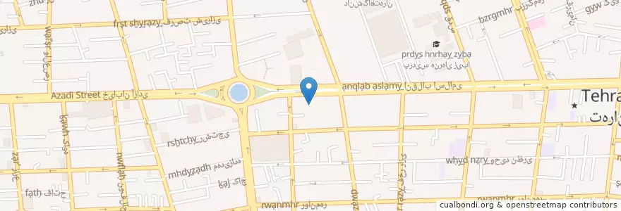 Mapa de ubicacion de بانک صادرات en Иран, Тегеран, شهرستان تهران, Тегеран, بخش مرکزی شهرستان تهران.